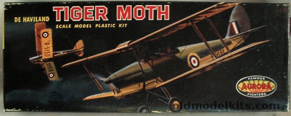 Aurora 1/48 De Havilland Tiger Moth, 110-79 plastic model kit